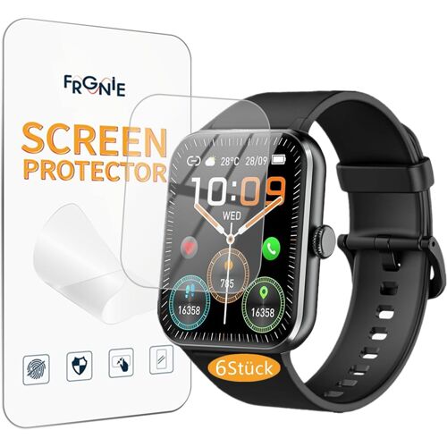 Kalanka-Protecteur D'écran Compatible Avec Blackview Smartwatch 1,85"" (6 Pièces) Hd Flexible Tpu Compatible Avec Iowodo R30 Pro, R50 Montre Intelligente 1,85 Pouces