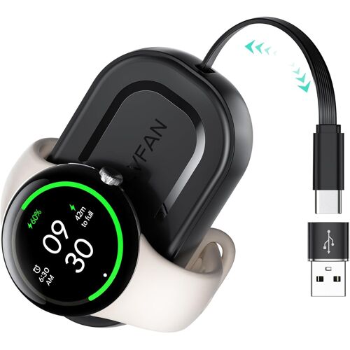 KALANKA-Chargeur rétractable pour Pixel Watch 3/2, câble de Chargement Portable, Accessoires de Remplacement pour Montre Intelligente, Station de Charge sans Fil magnétique pour Google Pixel Watch 3/