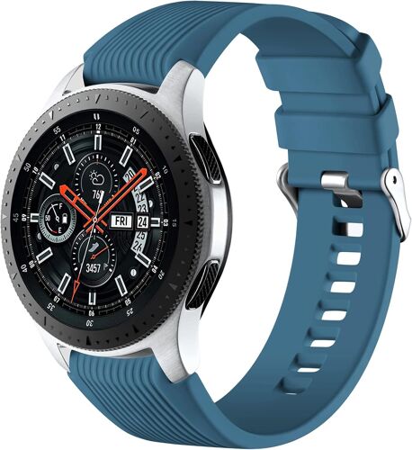 Bracelet En Silicone 22mm Compatible Avec Samsung Galaxy Watch 46 Mm/Galaxy Watch 3 45 Mm/Gear S3 Frontier/Pour Huawei Gt2, Bracelet De Sport En Silicone Souple Pour Hommes Femmes, Vert Roche