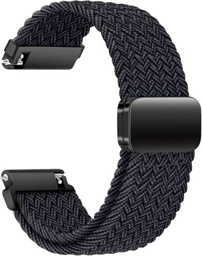Bracelet En Nylon De 20 Mm Avec Boucle Magnétique Réglable Pour Hommes Et Femmes, Bracelet De Remplacement Élastique Et Confortable Compatible Avec Smartwatches Et Montres (Sable Rose)
