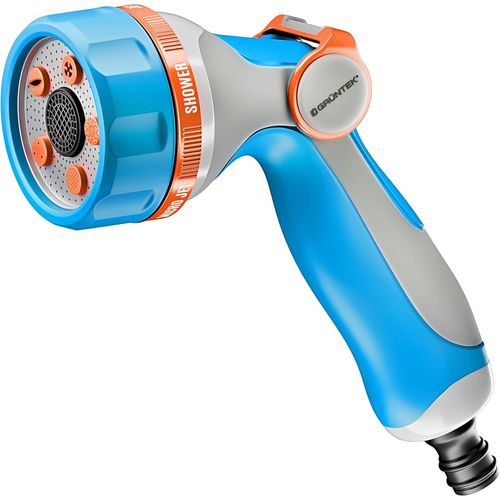 Pistolet d'Arrosage Asperseur Jardin 5 types de jets avec contrôle au pouce.