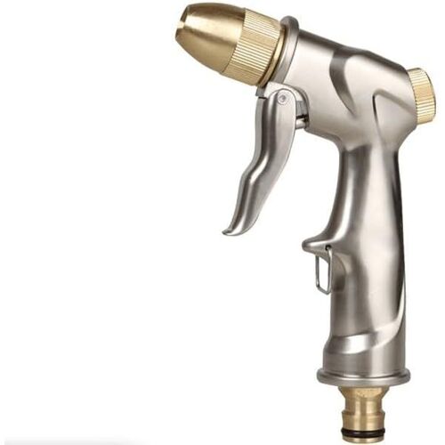 JGD-Pistolet pulvérisateur en métal, buse de pulvérisation en métal, buse d'eau haute pression avec 4 modes, pour arroser les plantes et la pelouse, le lavage de voiture, la terrasse et les animaux