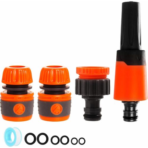 Pistolet D'Arrosage Avec Raccords Et Raccords De Tuyau D'Arrosage Pour Plantes, Pelouses, Nettoyage De Voiture, Bain D'Animaux Domestiques