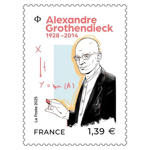 France 2025, Très Beau Timbre Neuf** Luxe Non Encore Répertorié Yvert, Alexandre Grothendieck (1928-2014), Considéré Comme L’Un Des Fondateurs De La Géométrie Algébrique Moderne.