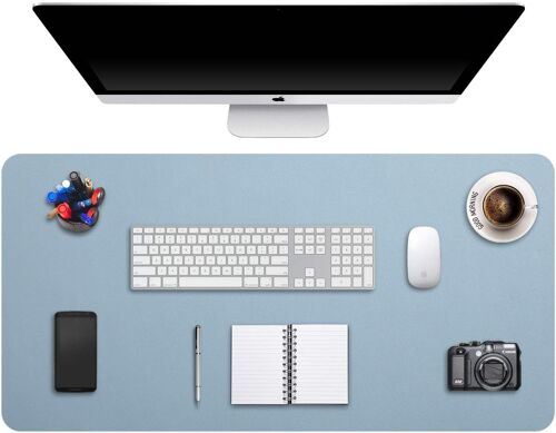 JGD-Sous-Main Bureau XXXXL, Tapis de Bureau, Tapis de Clavier et Souris, Tapis de Portable, Pad Écriture, Mouse Pad, pour Bureau/Maison/Gaming, PU Étanche + Suède Antidérapant 100 x 50cm