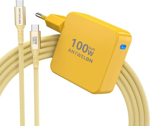 acdsgd-100W USB C Chargeur GAN Ordinateur Portable Type C pour MacBook Pro 16 15 14 Zoll, MacBook Air, iPad Pro, Galaxy S24 S23, Dell XPS, HP, Lenovo Thinkpad Yoga, Tablet