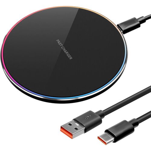 20w Chargeur Sans Fil Rapide,Chargeur À Induction Qi Avec Ouverture De L'indicateur Intelligent Compatible Avec Iphone 15 14 13 12 11 Pro Max,Samsung Galaxy S24/S23/S22/S21/S20/S10,Note 20/10