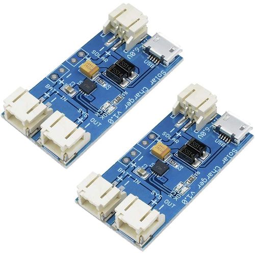 2pcs Cn3065 Mini Solar Lipo Charger Board Lithium Battery Charge Chip Micro Usb Diy Outdoor Application Kit Charging Board Module