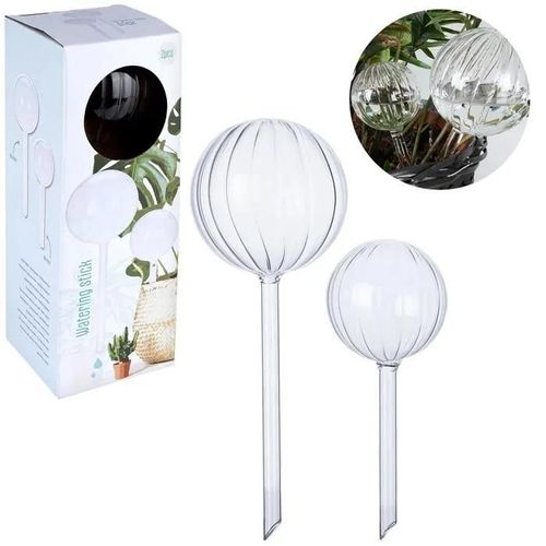 BOULES D'IRRIGATION EN VERRE POUR PLANTES EN POT 2 DISTRIBUTEURS D'EAU