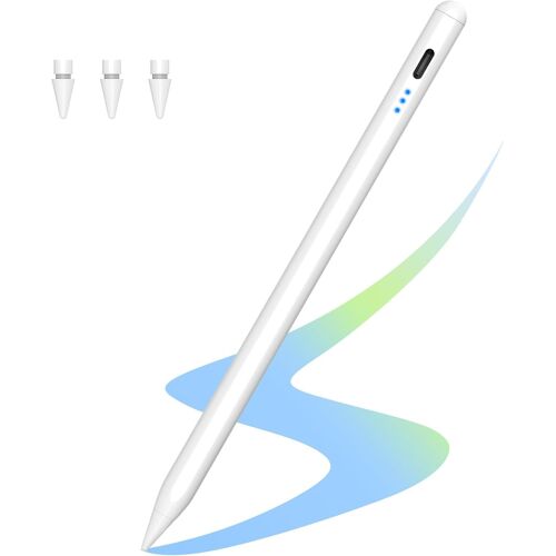 KALANKA-Pencil 1. Génération pour iPad 2025-2018, Stylet avec 12H d'Utilisation, Rejet de la Paume, Sensible à l'Inclinaison, Aspiration Magnétique pour iPad 6-11, Air 3-5/M2/M3, Pro 11/12.9""/13"" M4,