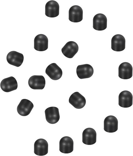 KALANKA-20Pcs Embout Stylet de Remplacement 10mm Embout Stylets Capacitifs Conducteurs pour Écran Tactile, Embouts en Caoutchouc de Silicone, Noir