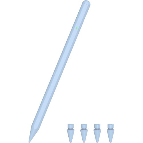Stylet pour iPad 2018-2024, Charge Rapide Stylet pour iPad 10e génération avec Sensible à L'inclinaison Rejet de Paume, Pencil avec iPad Pro 13''/12,9''/11'', iPad 10/9/8/7/6, iPad Mini 6/5,Air 5/4/3