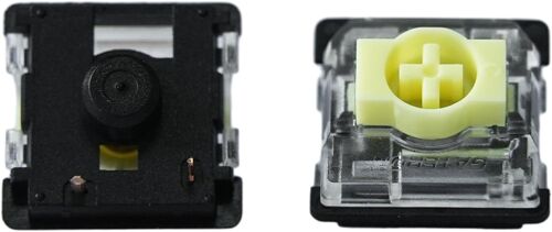 KS-33 Low Profile Banana Keyboard Switches, tactiles 65gf 3 broches RGB LED Factory Pre-lubed pour clavier mécanique MX (35 pièces)