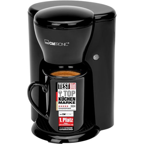 ChenQuanSarl-Machine À Café 1 Tasse | Cafetière | Cafetière Filtre Avec Tasse En Céramique Incluse | 140 Ml | Petite Cafetière Filtre | Idéale Pour Les Déplacements | Ka 3356