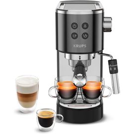 ChenQuanSarl-Virtuoso+, Machine Expresso, Machine A Cafe À Pompe, Expresso Machine A Cafe Moulu Ou Dosettes, 15 Bars, Inox, Buse Vapeur, Espresso Et Cappuccino, Xp444G10