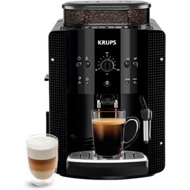 ChenQuanSarl-Machine À Café Grain, Machine Expresso, 2 Tasses En Simultané, Nettoyage Automatique, Buse Vapeur Pour Cappuccino, Cafetière Espresso, Essential Noire Yy8125Fd