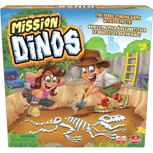 Mission Dinos - Jeu De Société Enfants - A Partir De 4 Ans - Jeu De Plateau Ludo-Educatif - Parcours Le Jeu Au Volant De Ton 4x4 Et Assemble Ton Dinosaure - 2 À 4 Joueurs[Z1702]
