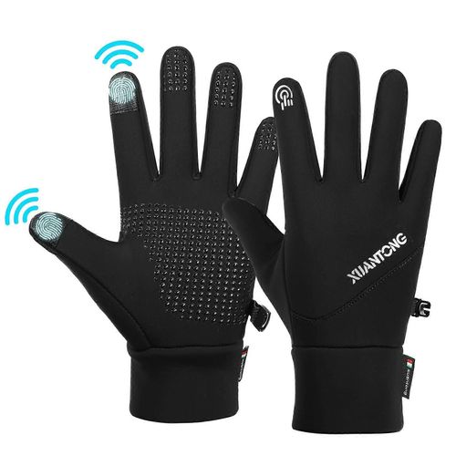 Gants Pour Écran Tactile,Gants Imperméables Pour Hommes,Gants D'équitation Antidérapants À Manchette Élastique,Gants D'hiver M