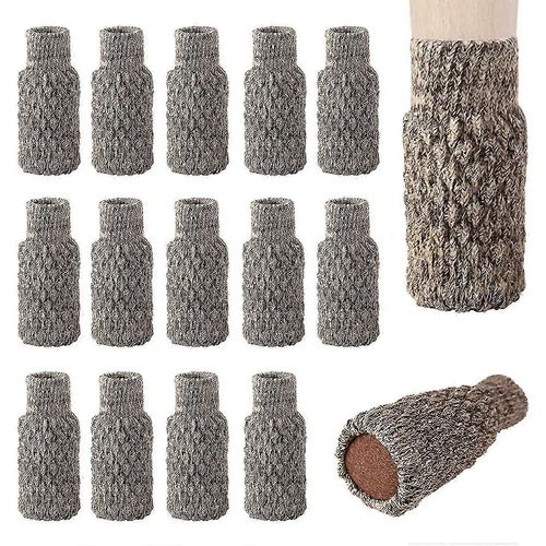 Paquet De 16 Chaussettes Antidérapantes Pour Pieds De Chaise,Pieds De Chaise,Pieds De Chaise,Pieds De Chaise Tricotés Pour Protéger Le Sol Des Rayures Et Réduire Le Bruit