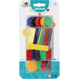 Jetons - Jeu De Cartes - 140275lin - Multicolore - Plastique - 2 À 6 Joueurs - Jeux De Société - Poker - Loto - 22 Cm X 11 Cm - À Partir De 6 Ans[Z503]