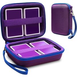 Eryi-Étui Rigide Pour Cartes Uno ¿ Boîte De Rangement Compatible Avec 400 Cartes, Sac De Transport Pour Cartes À Jouer ¿ Idéal Pour Collectionneurs Et Déplacements (Violet)