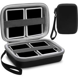 Eryi-Étui Rigide Pour Cartes Uno \U2013 Boîte De Rangement Compatible Avec 400 Cartes, Sac De Transport Pour Cartes À Jouer \U2013 Idéal Pour Collectionneurs Et Déplacements (Noir)
