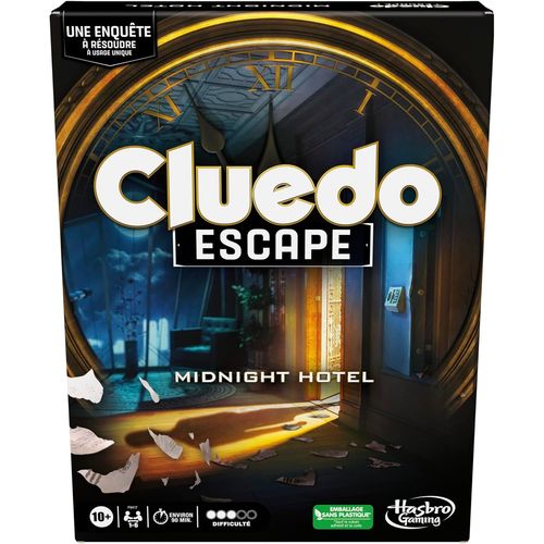 Eryi-Cluedo Escape : Midnight Hotel, Jeu De Détective Coopératif Façon Escape Game, 1 À 6 Joueurs Dès 10 Ans, Pour Les Fans De Jeux De Société Classiques