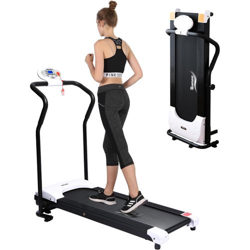 Tapis De Course Pliable Electrique,Tapis Roulant Moteur 750w,Vitesse Réglable,Ecran Lcd,Clé De Sécurité,Tapis De Sport Course Pour Maison/Bureau,Tapis De Marche Avec 5 Programmes