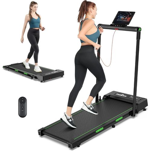 Tapis De Course Pliable 2,5 Cv Tapis Roulant Extra Large Avec Télécommande Tablet Holder Treadmill Compact Pour La Maison Et Le Bureau
