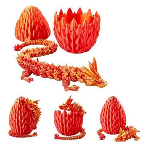 Oeuf de Pâques,12In Dragon Toy,Oeufs de Dragon avec Dragon à l'intérieur,Or