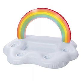 Piscine Eau Boisson Plateau Gonflable Arc-En-Ciel Nuage Bar D'eau Arche Arc-En-Ciel Arc-En-Ciel Porte-Gobelet Baignoire Boisson Porte-Gobelet