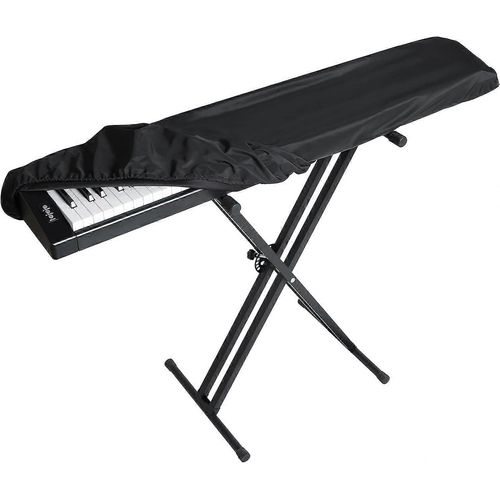 Housse Anti-Poussière Pour Clavier De Piano,Housse De Protection Pour Piano Numérique À 88 Touches,Bande Élastique Durable Et Verrou De Cordon,Noir