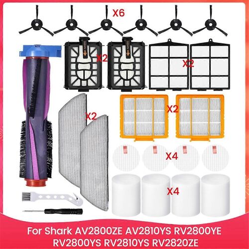 jeu de filtres à brosse de rechange pour robot AV2800ZE, AV2810YS, RV2800YE, RV2800YS, RV2810YS, RV2820ZE