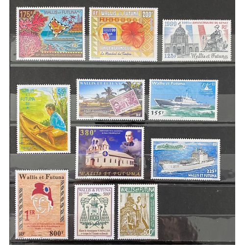 Lot De 11 Timbres Neufs* Wallis Et Futuna 1998 À 2003 Y & T N° 527,530,531a, 533,534,537,542,548,560,568,591