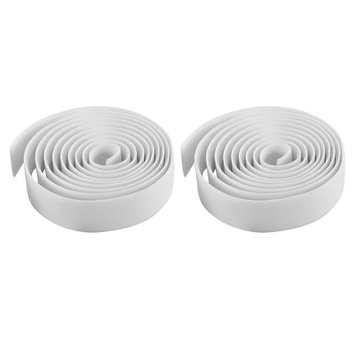 Ruban D'enroulement De Guidon De Vélo + 2 Bouchons De Guidon-Blanc