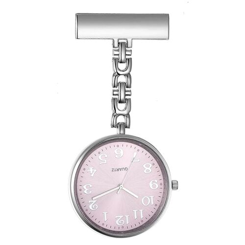 Montre De Poche D'infirmière Personnalisée Montre Broche Avec Grand Cadran De Couleur Montre À Quartz Avec Trotteuse