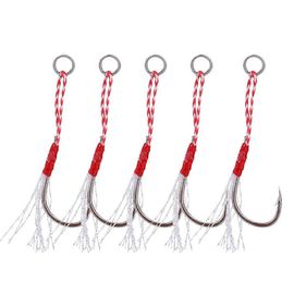 5pcs Haute Résistance En Métal Robuste Pêche Barbelés Hameçons Poisson Accessoire 14#