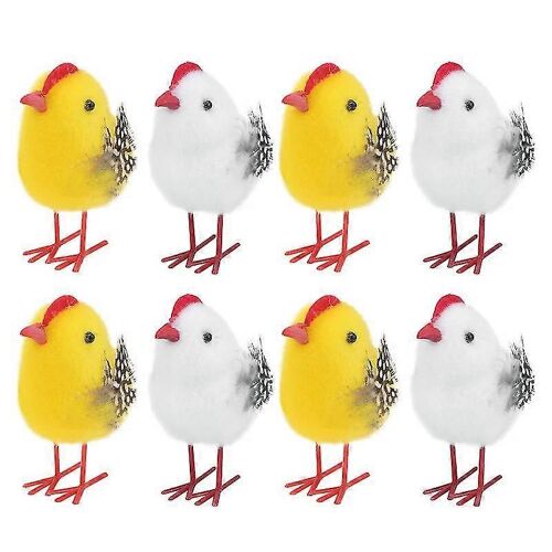 Ventes promotionnelles Pack de 8 accessoires de Pâques décoratifs réalistes pour poulet