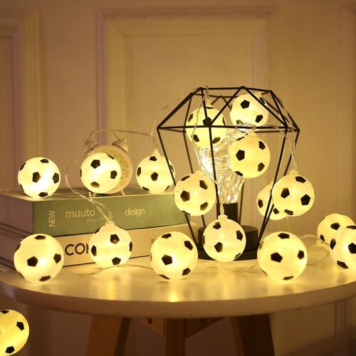 3m LED ballons de football guirlande lumineuse USB alimenté Football Noël fées lumières pour la fête à la maison