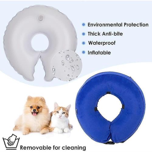 Cônes De Colliers De Récupération Gonflables Pour Chiens,Réglables En Douceur (L)