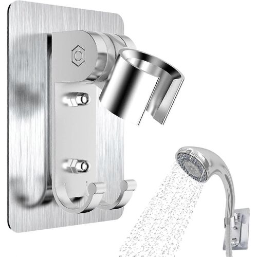 Support de douche,support de douche réglable,support de douchette,pas besoin de remplacement pour pas de perçage Han