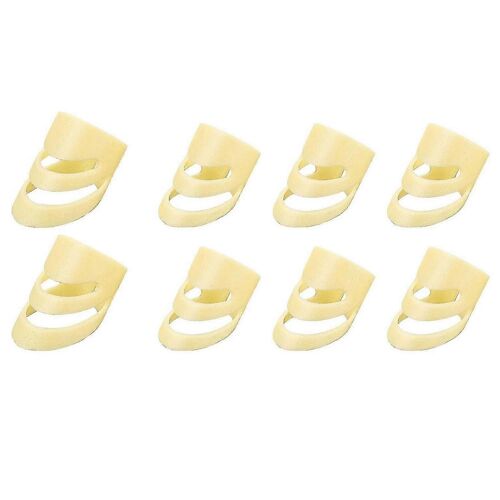 8pcs Médiators De Guitare Médiators De Doigts Réglables Pics De Pouce Médiators Moyens Et En Plastique Pour Guitare Basse Banjo Ukulele