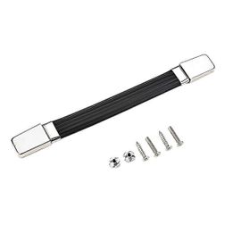 Poignée D'armoire D'amplificateur À Tube De Guitare Avec Embouts Plaqués Argent Haut-Parleur Poignée De Sangle D'ampli D'armoire