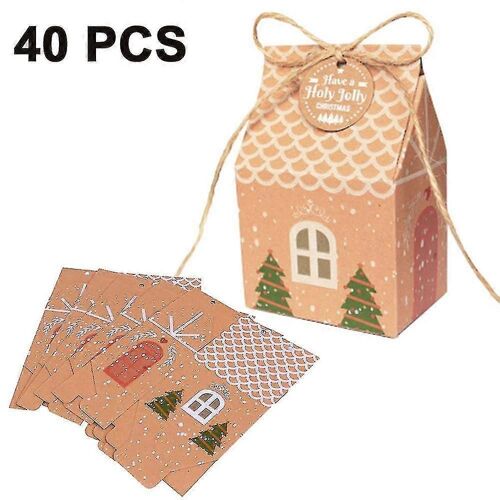 40 Pcs Arbre de Noël Party Boîtes-cadeaux,pour Noël la Saint-Valentin
