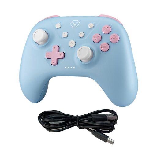 Pour Switch Bluetooth Gamepad Poignée De Couleur Candy Bleu
