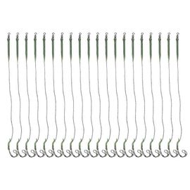 20pcs Hameçons Barbelés Portable 20cm / 7.9in En Acier Inoxydable Hameçon Carpe Pêche Tackle6