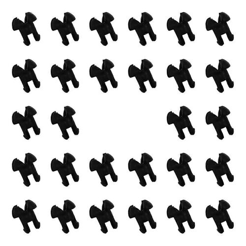 Serrures à crochet de panneau perforé,120Pc Serrures de panneau perforé Stoppers
