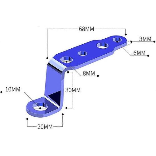 Support De Montage De Phare,Support De Phare De Rétroviseur De Moto En Alliage D'aluminium Universel