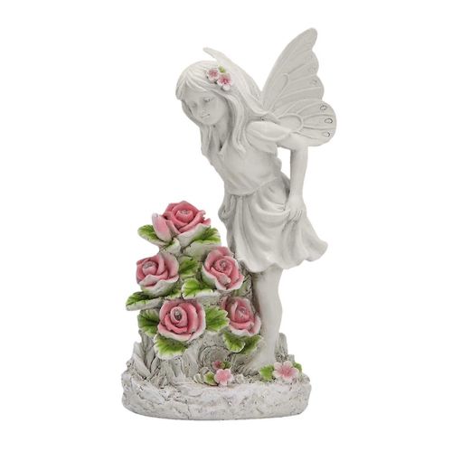 En Stock ! Résine Ange Nain Figurine Sculpture Statue Lumière Solaire Jardin Décor Lampe Pieu Lampes De Pelouse Décor De Noël Pour La Maison