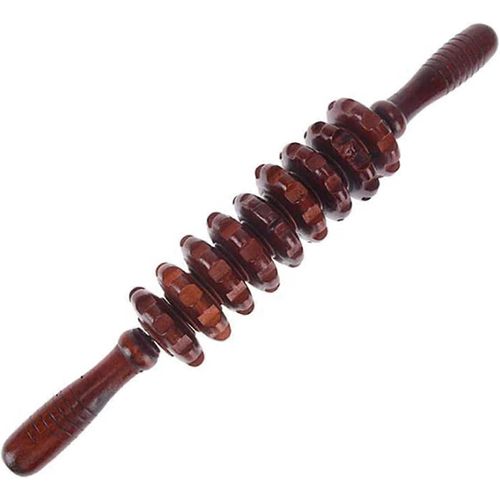 Rouleau De Bois Masseur Maison Portable Roue En Bois 9 Rouleaux De Masseur Massage Manuel Point De Déclenchement Musc